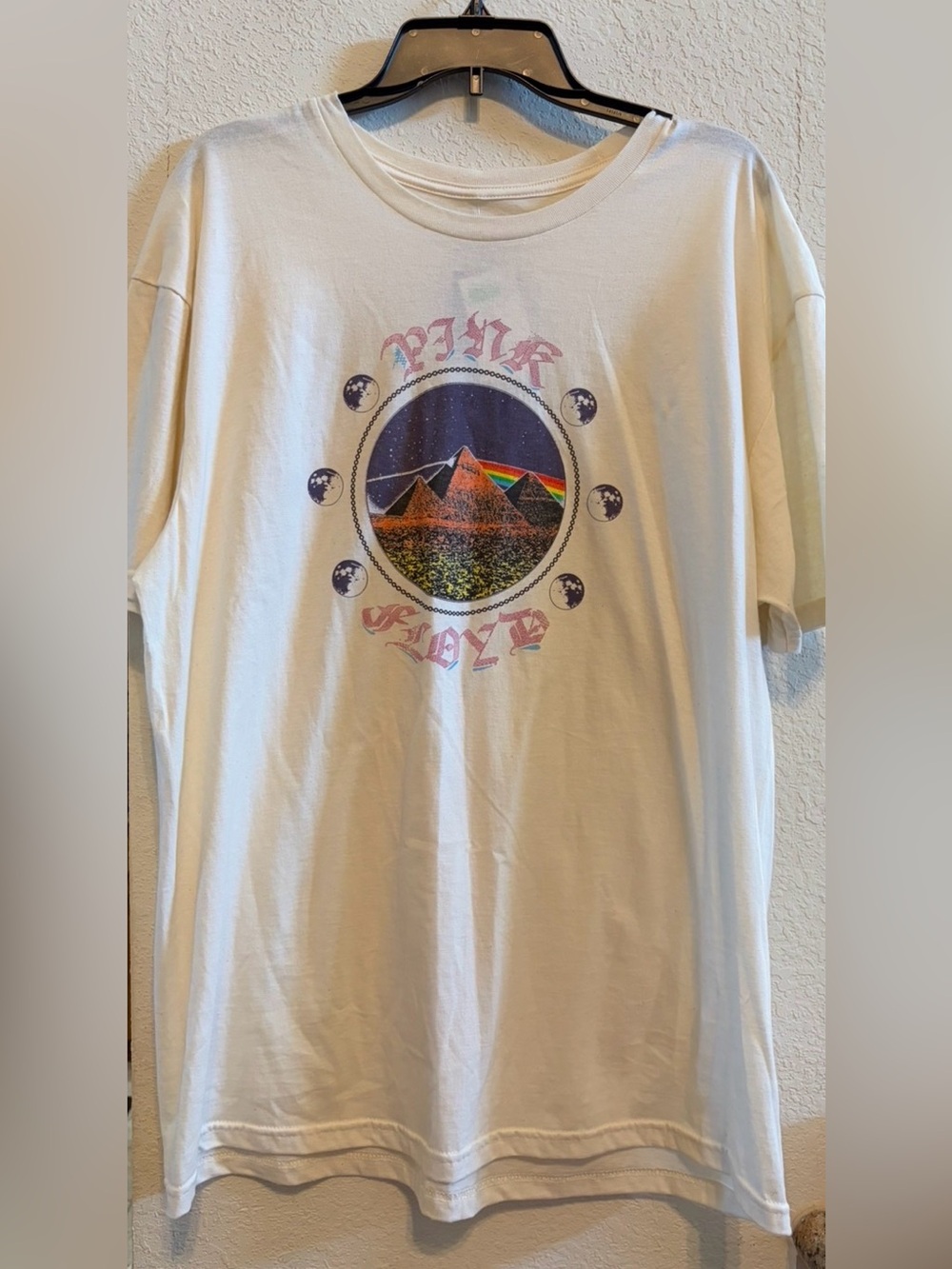 Pink Floyd Short Sleeve Tee with Multicolor Pyramid Graphic